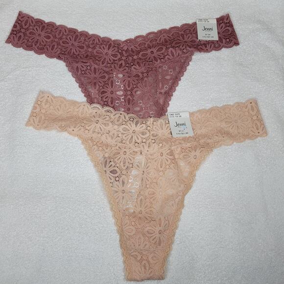 Jenni Intimates Thong Underwear Panties Nude 1X-3X - Picture 1 of 7